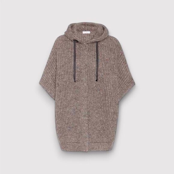 Brunello Cucinelli Women's Cardigan Vest Poncho Monili Sweater Knit size XS - Picture 1 of 9